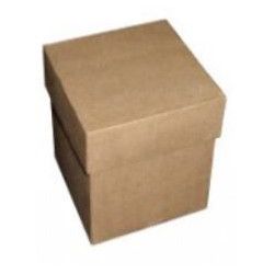 Boite cube en papier mâché de 10cm