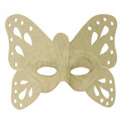 Déco masque Papillon en papier mâché - Décopatch