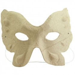 Déco masque Enfant Papillon en papier mâché - Décopatch