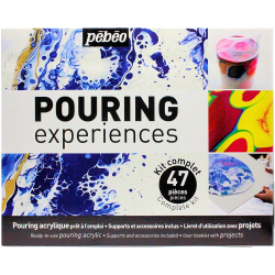 Kit Pouring Experiences Pebeo 47 pièces