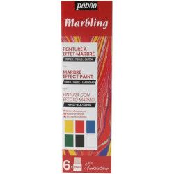 Kit d'initiation Marbling 6 x 20 ml - Pébéo