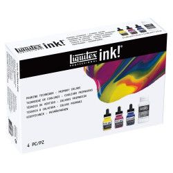 Set Ink! Acrylic Liquitex : Technique de coulure primaires
