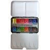 Boite en métal de poche de 12 demi godets aquarelle au miel - Sennelier