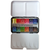 Boite en métal de poche de 12 demi godets aquarelle au miel - Sennelier