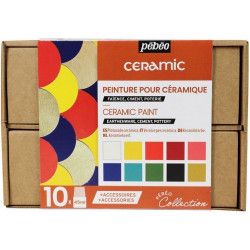 Set de peinture Ceramic 10 x 45 ml - Pébéo