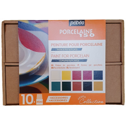 Set de peinture pour porcelaine 150 10 x 45 ml - Pébéo