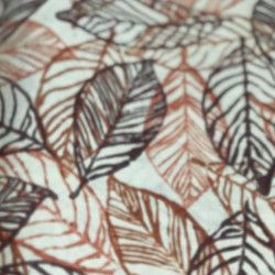 Tampons feuilles brun orangé