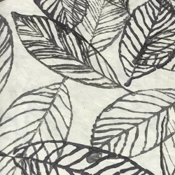 Tampons feuilles gris/marron 50x75cm