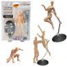 Figurine femme articulée pour le dessin du corps