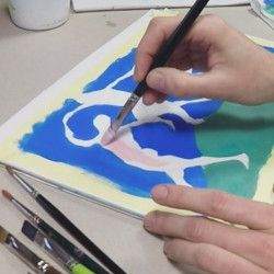 Les danseuses de Matisse à l'Acrylique