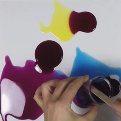 Les résines de couleur
