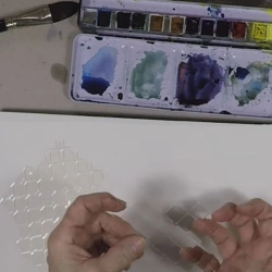 La gélatine alimentaire dans l'Aquarelle