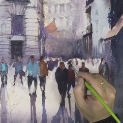 Scène urbaine a l'Aquarelle Episode 05