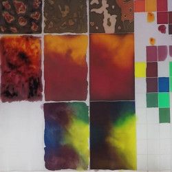 Les techniques de peinture sur soie  les taches maîtrisées