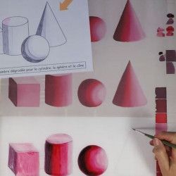 Les techniques de peinture sur soie  Travailler les ombres