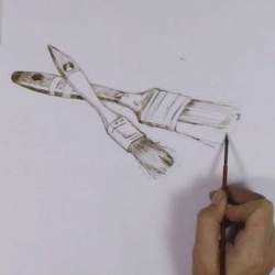 Dessiner des pinceaux à la plume