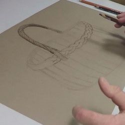 Dessiner un panier en osier