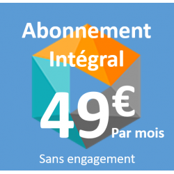 Abonnement complet mensuel (avec une semaine gratuite)