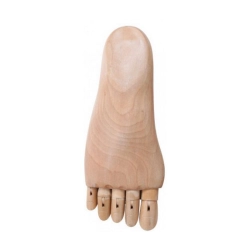 Pied articulé en bois droit
