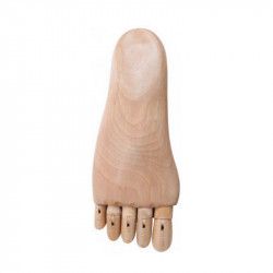 Pied articulé en bois droit