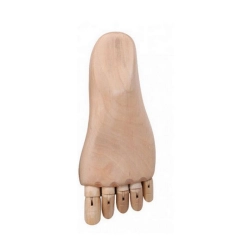 Pied articulé en bois gauche
