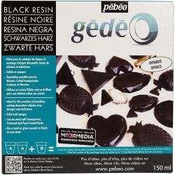 Kit de résine noire opaque 150 ml - Gédéo