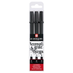 Set de 3 feutres Sakura Pigma Calligraphie - Royal Talens