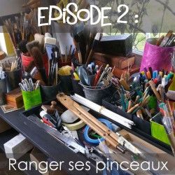 La vie d'Artiste, épisode 2 : Le stockage de mes pinceaux