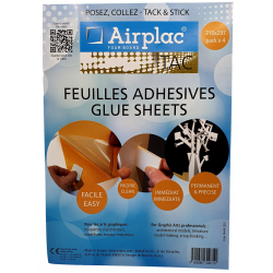 Feuilles adhésives 210x297mm x 4 - Airplac