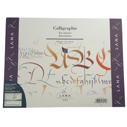 Bloc calligraphie Lana 24x32 12 feuilles