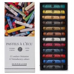 Coffret de 12 pastels à l'écu Sennelier - Initiation