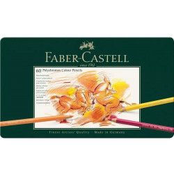 Coffret de 60 crayons de couleurs polychromos - Faber-Castell