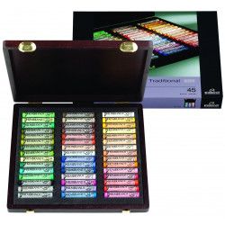 Coffret bois de 45 Pastels secs Rembrandt - paysage