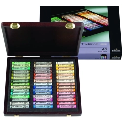 Coffret bois de 45 Pastels secs Rembrandt - paysage
