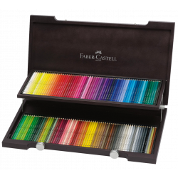 Coffret luxe en bois 120 crayons aquarellables Albrecht Dûrer - Faber Castell