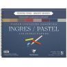 Bloc Spirale Ingres-Pastel Teintes Vives Clairefontaine, 130g