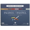 Bloc Spirale Ingres-Pastel Teintes Vives Clairefontaine, 130g