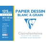 Pochette Papier Dessin à Grain 125g