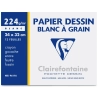 Pochette Papier Dessin à Grain 224g