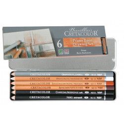 Coffret Esquisse 6 crayons Cretacolor - Basic