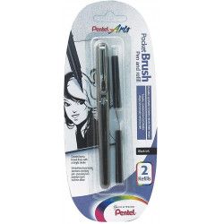 Pinceau Pentel + 2 cartouches