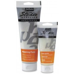 Modeling paste effet craquelé 250ml + 100ml - Pébéo