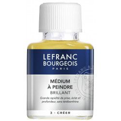 Médium à peindre brillant - Lefranc & Bourgeois 
 Conditionnement-75ml