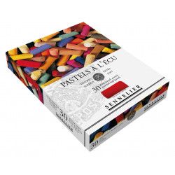 Coffret de 30 demi-pastels à l'écu Sennelier - Assortis