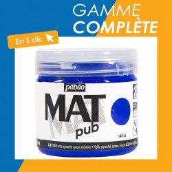 Gamme complète Acrylique extra mate Mat Pub 140 ml - Pebeo