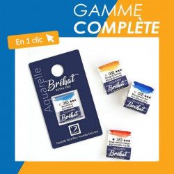 Gamme complète Aquarelle extra-fine Bréhat demi-godet - Dalbe