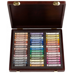 Coffret bois 45 Pastels secs Rembrandt portrait