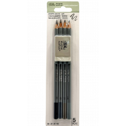Set Crayons graphites Winsor et Newton x 4 + gomme