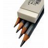 Set Crayons graphites Winsor et Newton boite métal x5