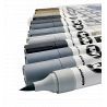 Marqueurs Aqua Color Brush pochette de 12 tons Gris - Molotow